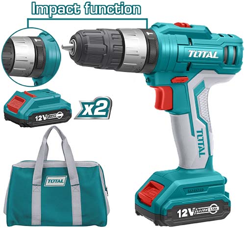 TOTAL Cordless impact drill TIDLI1222