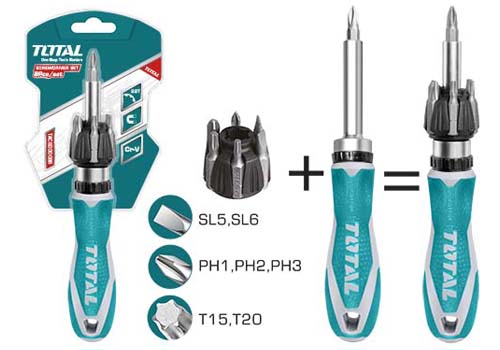 8 Pcs ratchet screwdriver set