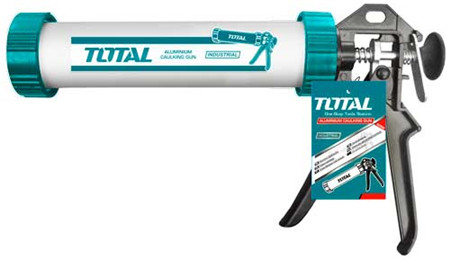 Aluminum caulking gun