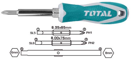 6 In 1 screwdriver set