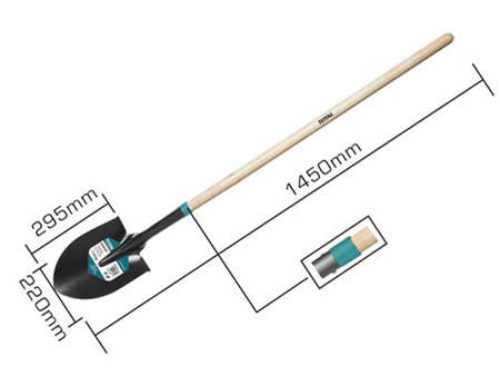 TOTAL Steel Shovel With Handle THTHW0201 – 1470mm