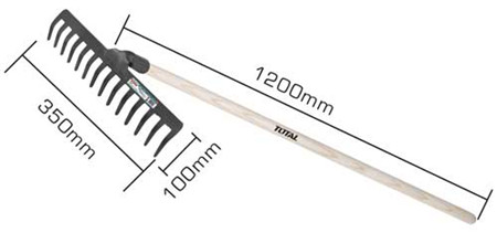 Gravel rake with handle