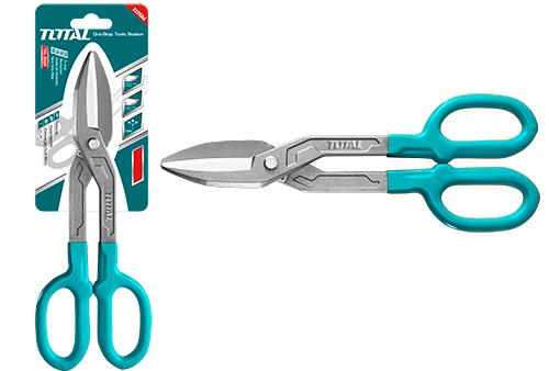 TOTAL Tin Snip THT524101 – 10" Double dipped grip handle Packed by half double blister